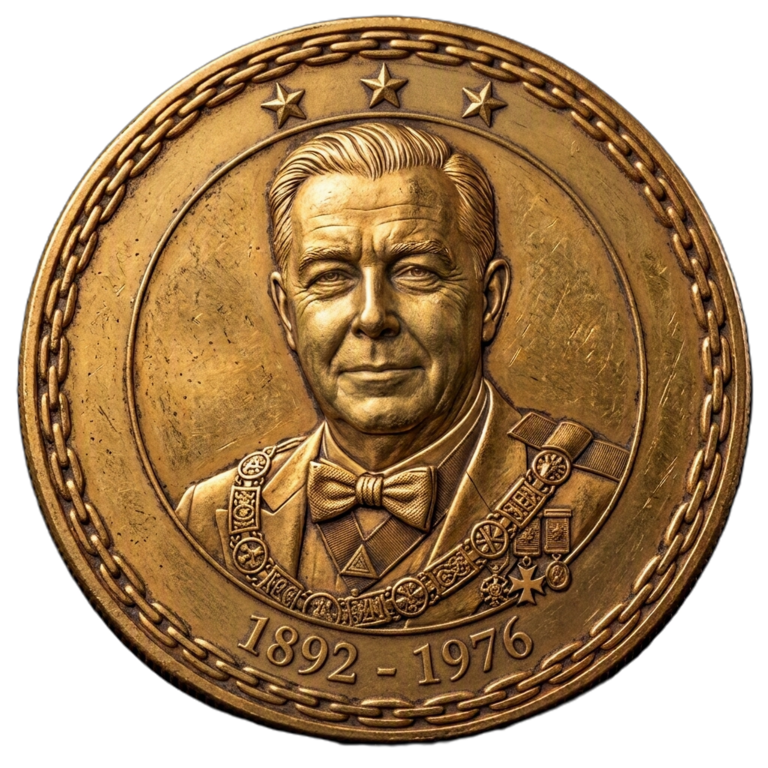 Medalla artística en homenaje a Orestes Frödden Lorenzen, 1892–1976